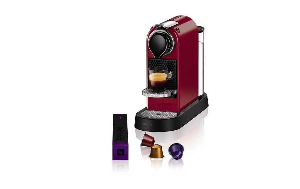 Krups Machine à café Nespresso CitiZ XN7415 Rouge
