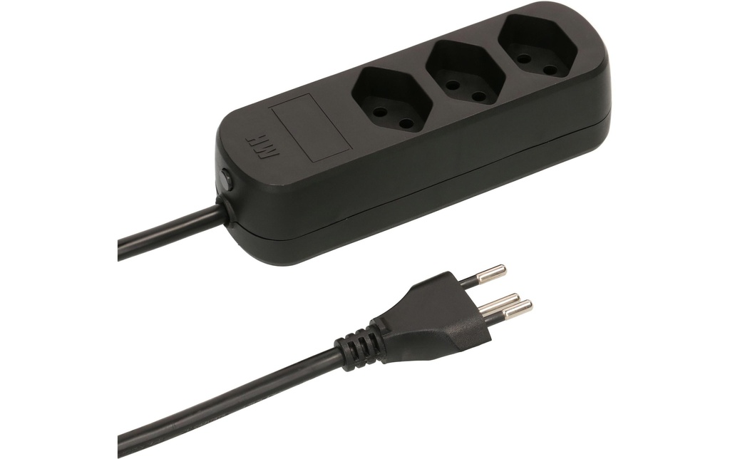 Max Hauri Bloc multiprises Basic-Line 3xT13, 1.5 mètres