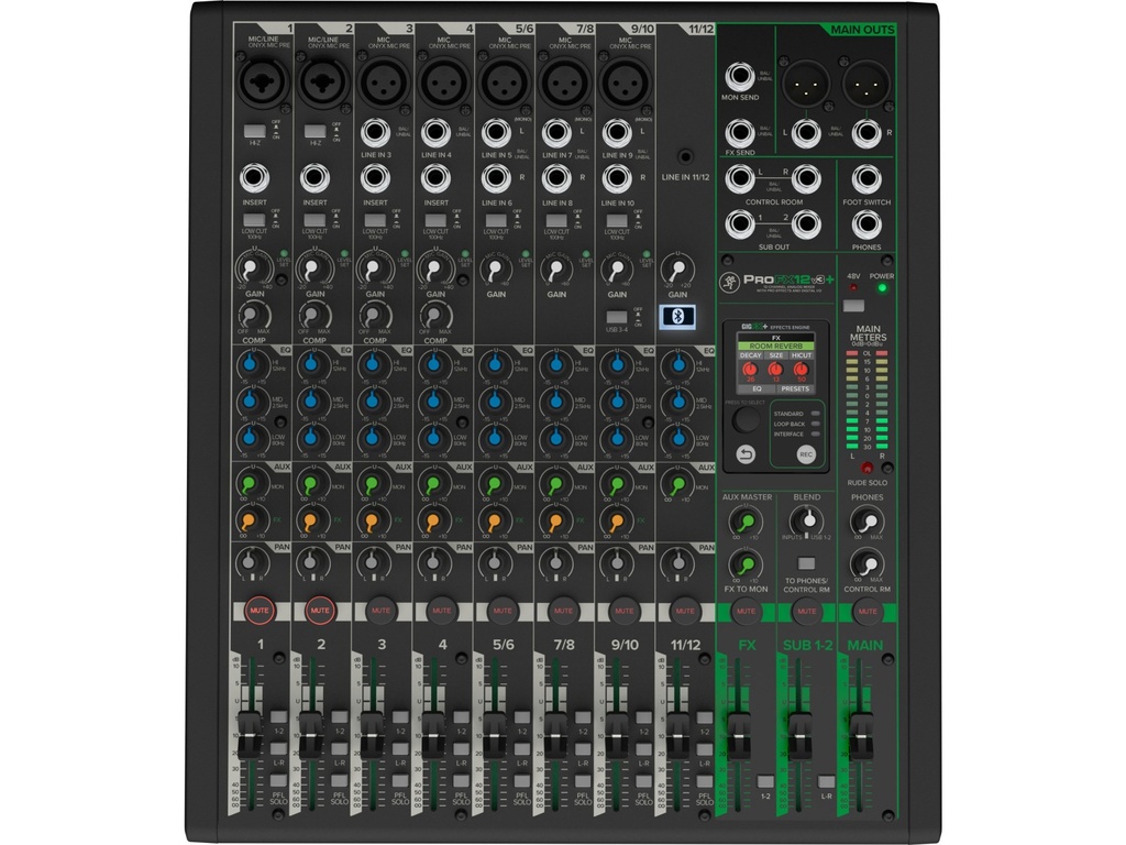 MACKIE ProFX12v3+ - Table de mixage analogique, effets, Bluetooth