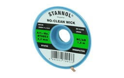 [870053] Stannol Cordon de débrasage NC-AB Tresse à dessouder 2.2 mm x 1.5m sans halogène