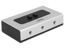 [87699] Delock Boîte de commutation 2 Port Jack 3,5 mm, manuel