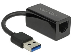 [65903] Delock Adaptateur réseau USB-A - RJ45 1Gbps, Noir