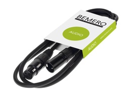 [BAC4041-75BK] Bemero Câble XLR XLRf - XLRm 0,75 m symétrique