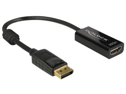 [62609] Delock Adaptateur DisplayPort - HDMI passif, 4K/30Hz, noir