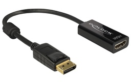 [62609] Delock Adaptateur DisplayPort - HDMI passif, 4K/30Hz, noir