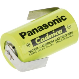 [Pile/Accu] Pile rechargeable spéciale Sub-C cosses à souder en Z NiCd Panasonic Sub-C ZLF 1.2 V 1700 mAh