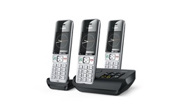 [L36852-H3023-F111] Gigaset Téléphone sans fil Comfort 500A Trio Noir/Argenté