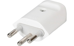 [164451] Max Hauri Prise de montage T12 3 pôles, avec isolateur Blanc