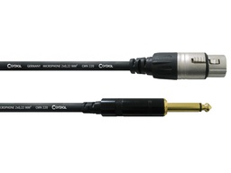 [CCM 5 FP] CORDIAL CCM 5 FP - câble microphone XLRf-Jack, 5m, noir
